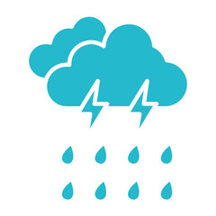 Storm Multicolor Glyph Icon