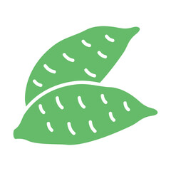 Sweet Potato Multicolor Glyph Icon