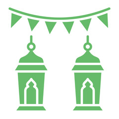 Garland Multicolor Glyph Icon