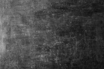 Blank wide screen Real chalkboard background texture in college concept for back to school panoramic wallpaper for black friday white chalk text draw graphic. Empty surreal room wall blackboard pale.