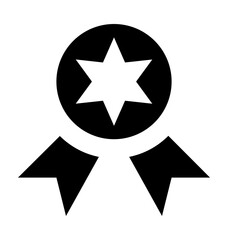 Ribbon badge Vector Icon 