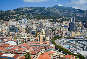 View of the harbor and part of the state of Monaco - 538639559