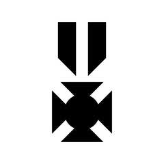 Nazi Medal Vector Icon 