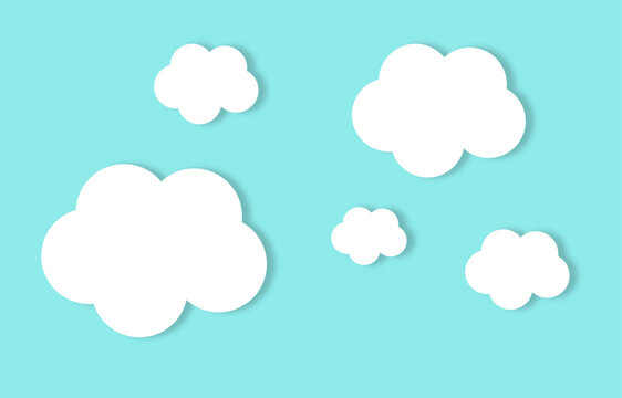2d clouds background for children