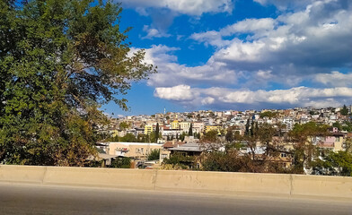 Chaotic housing construction on Kadifekale hill in Izmir, Turkey.