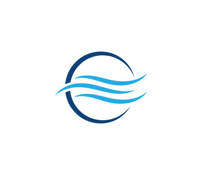 Water Wave logo. Sea Waves icon. Vector logo design template