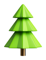 3d illustration of Christmas tree