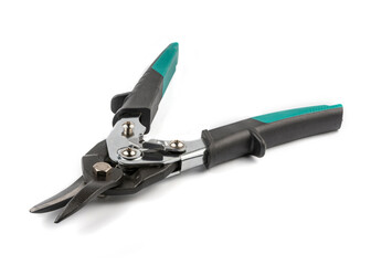 Metal shears isolated on white