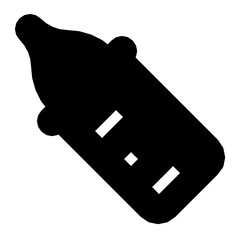Baby Bottle Vector Icon 