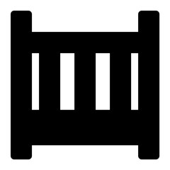 Crib Vector Icon 