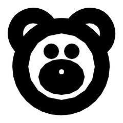 Fototapeta premium Teddy Bear Vector Icon 