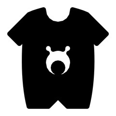 Baby Romper Vector Icon 