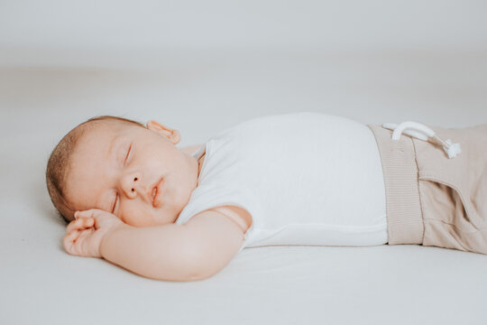 sleeping baby close-up