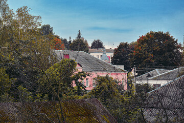 old castle in autumn