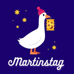 Martinstag goose with paper lantern