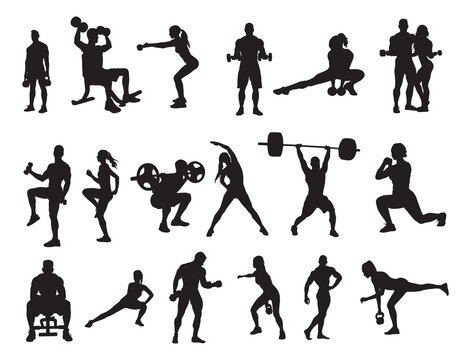 Gym Silhouette" Images – Browse 144 Stock Photos, Vectors, and Video |  Adobe Stock