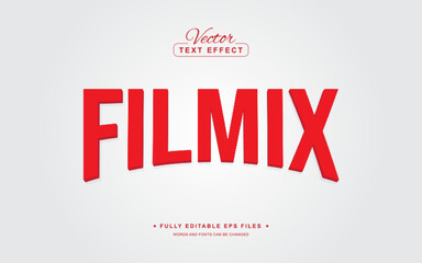 Vector Editable Text Effect in Filmix Style