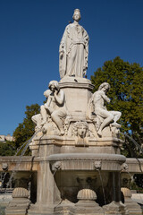 Fototapeta na wymiar La Fontaine Pradier à Nîmes (Gard/France)