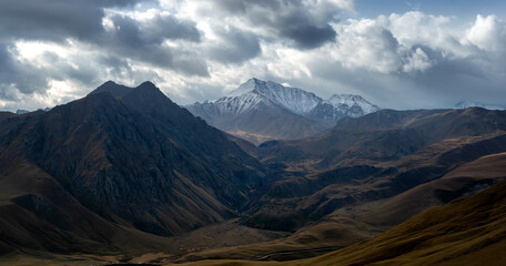 Caucasus Mountains and Valleys in October, Russia