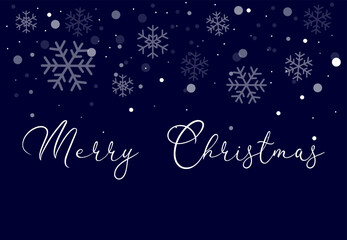 merry christmas card with snowflakes. background with snowflakes. winter. Seasonal greeting card template