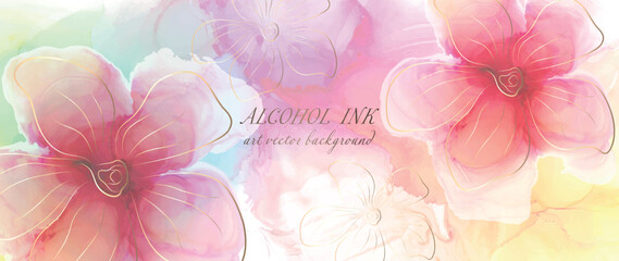 Modern creative design,  background marble texture. Alcohol ink. vector. - 538662547