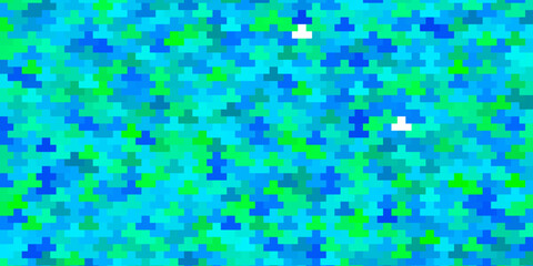Light Blue, Green vector texture in rectangular style.