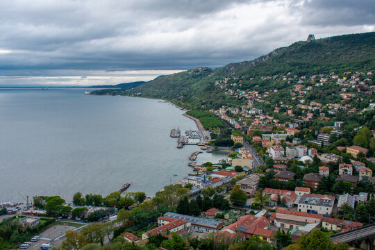 Vista di Barcola e del Mare Adriatico (Friuli Venezia Giulia)