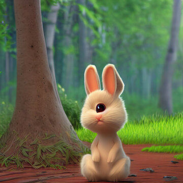 Cyclop Rabbit generated by AI