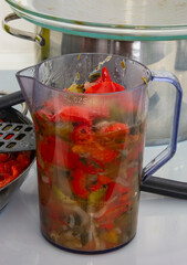 Homemade pepper sauce, step-by-step recipe.