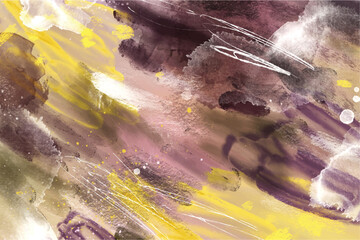 Naklejka na ściany i meble abstract background with colorful brush strokes