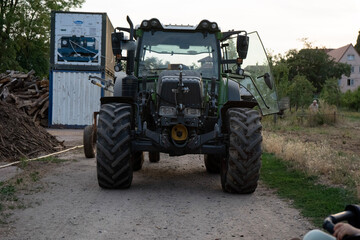 tractor in the field