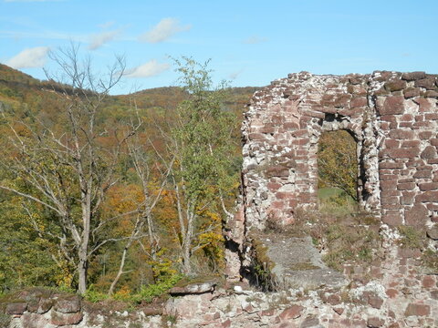 Die Burgruine Hohnstein in Neustadt/Harz, S&uuml;dharz