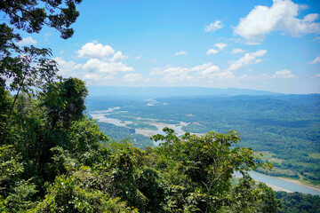 Viewpoint in Manu national park, Peru. 