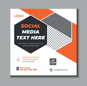 Digital marketing agency and corporate social media post template design
