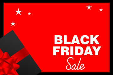 banner Illustration of black friday discount, super sale, Design element for sale banners, posters, cards. Promotional marketing discount event.