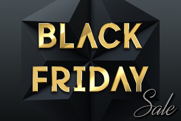 banner Illustration of black friday discount, super sale, Design element for sale banners, posters, cards. Promotional marketing discount event.
