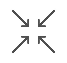 Arrow icon outline and linear vector.
