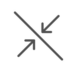 Arrow icon outline and linear vector.
