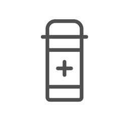 Health icon outline and linear vector.
