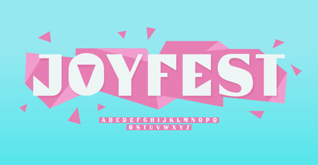 Groovy alphabet, playful pop font, dancing letters for music and cinema fest, joy creative logo and headline, food monogram, friendly typography. Cartoon vector typographic design.