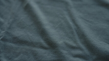 closeup of blue cotton fabric