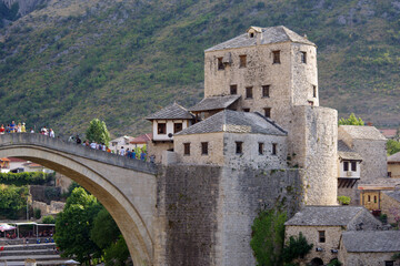 Fototapeta na wymiar Pont fortifié de Mostar