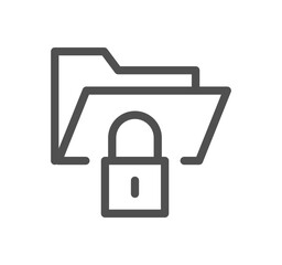 Locks icon outline and linear vector.
