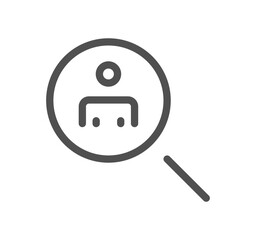 Business people icon outline and linear vector.
