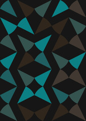 Fototapeta premium Abstract Geometric Pattern generative computational art illustration