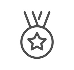 Star icon outline and linear vector.
