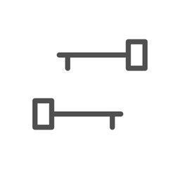 Cryptocurrency icon outline and linear vector.
