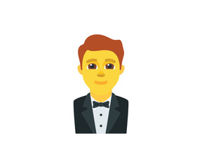 Tuxedo Suit Vector Isolated Character. Tuxedo Icon