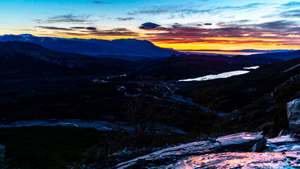 Sun over the horizon