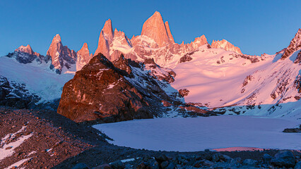 Sun over the horizon